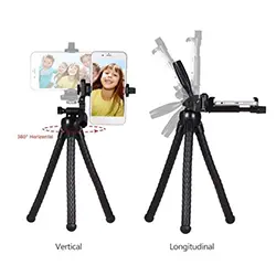 Trépied Portable Flexible pour téléphone Portable Go pro caméra avec support smartphone Yunteng VCT-3280