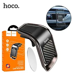 Support Smartphone magnétique Auto HOCO CA74 pour sortie d'air Voiture - Noir/Gris