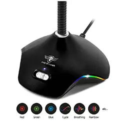Microphone Gaming Spirit of gamer EKO300 Omnidirectionnel USB pour PC MAC Console avec pied
