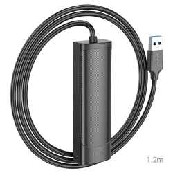 HOCO HB42 HUB 4 en 1 USB 3.0 vers RJ45 1000Mbps + 3 x USB 3.0 1.2m