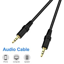 Câble extension Audio AUX Jack 3.5 mâle à mâle pour écouteurs Casque stéréo 1.5m 3m 5m