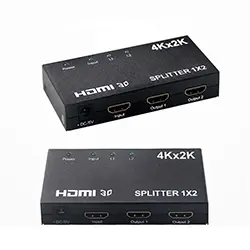 HDMI Splitter Amplificateur Séparateur HDMI 4K 1 Entrée 2 Sorties