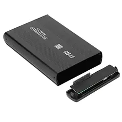 Rack pour disque dur externe HDD 3.5 pouces SATA USB 2.0 avec Alimentation - Argent