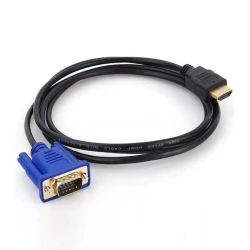 Câble Adaptateur HDMI Mâle vers VGA Mâle pour PC, Moniteur, Projecteur 1.5m