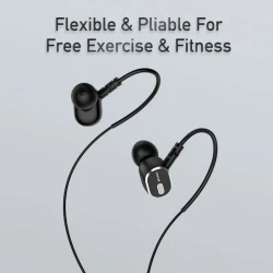 Ecouteur filaire USB-C AWEI TC-6 Sports avec microphone et boutons de commande 1.2m avec maintien sportif