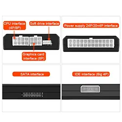 Testeur d'alimentation PC 20/24 Broches ATX 20 broches avec Ecran LCD