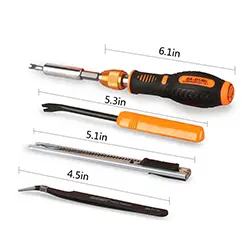 Caisse kit d'outils de réparation magnétiques tournevis 47 en 1