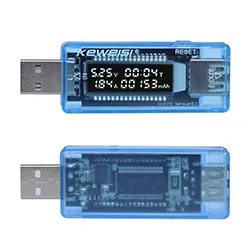 Testeur USB numérique voltmètre ampèremètre wattmètre