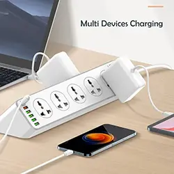 Multiprise rallonge universelle LDNIO SC10610 10 Prise 2500W + 5 USB QC3.0 + 1 Type-C PD 32W