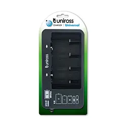 Chargeur de pile Universel Uniross AA AAA C D 9V UCW005