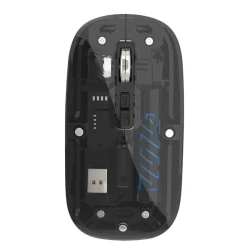 Souris sans-fil Transparente 2.4Ghz + Bluetooth Rechargeable