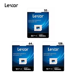 Carte mémoire Micro SD TF Lexar 633x jusqu'à 95Mbps C10 U3 U1 32GB 64GB 128GB