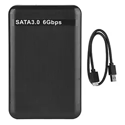 Rack pour disque dur externe HDD SSD 2.5 pouces SATA USB 3.0 - Noir