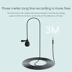 Microphone Cravate Levalier professionel enregistrement Micro audio 3.5mm Awei MK1
