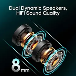 Ecouteur sans-fil Bluetooth 5.0 Sport à Tour de cou Intra-Auriculaire Magnétique Joyroom JR-DY02