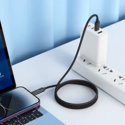 Cable USB-C Type-c Vers Lightning IP 27W avec affichage Puissance LED HOCO U127 - 1.2m