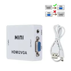 Adaptateur Convertisseur HDMI To vers VGA HD HDMI2VGA 1080P