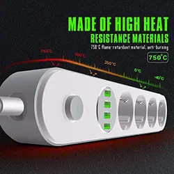Multiprise Rallonge SIYOTEAM 4 Prise + 4 USB 5V 3.4A 2m SE4432 2500W