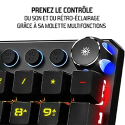 Clavier Mécanique Gaming Spirit Of Gamer XPERT-K400 CLA-XK400 Rétro Eclairage RGB Switch Bleu AZERTY