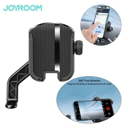 JOYROOM JR-ZS431 Support téléphone moto sur rétroviseur rotatif 360°