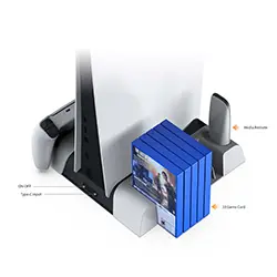 Support Docking Vertical de refroidissement pour PS5 Station de charge pour manette PS5 DOBE TP5-3536B