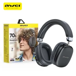 Casque sans-fil Bluetooth 5.4 AWEI AT7 70h 600mAh AUX Micro SD