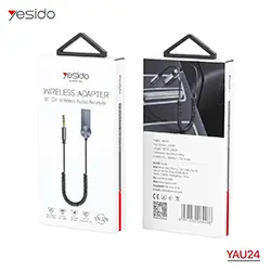 Adaptateur Recepteur audio sans-fil Bluetooth 5.0 AUX 3.5mm USB YESIDO YAU24 pour Voiture, Haut parleur
