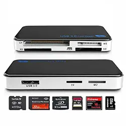 Lecteur de carte mémoire USB 3.0 Multi-carte Compact Flash CF TF SD Micro SD XD MS M2