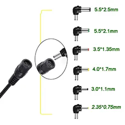 Chargeur adaptateur Alimentation universel 12W, 3V, 4.5V, 5V, 6V, 7.5V, 9V, 12V, 1.2A, AC/DC Réglable