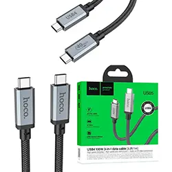 Cable Type-C vers Type-C USB4 thunderbolt 3 8K60hz 40Gbps PD100W HOCO US05 - 1m