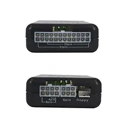 Testeur d'alimentation PSU Tester PC 20/24 Broches ATX SATA HDD 12V 5V 3.3V