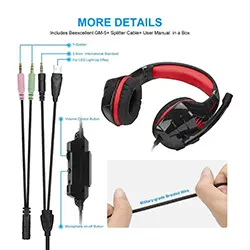 Casque Gaming Beexcellent GM-5 pour PS4 PC Xbox One Mac Nintendo Switch RGB