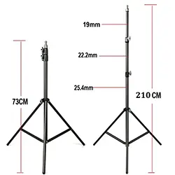 Trepied Support 2.1m en aluminium LINCO ZENITH 8806 avec tête à vis 1/4 pour caméra, Lampe, Flash, appareil photo DSLR