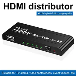 Splitter Amplificateur Séparateur HDMI 3D 4K2K 4 affichages