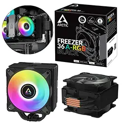 ARCTIC Freezer 36 A-RGB Ventirad Ventilateur pour Processeur Refroidisseur CPU pour socket Intel et AMD - Noir