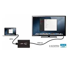 Adaptateur Convertisseur USB 3.0 to vers HDMI avec audio Jack 3.5mm 1080P