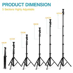 Trépied et selfie Portable YS-818 extensible 157cm pour Téléphone Smartphone Caméra