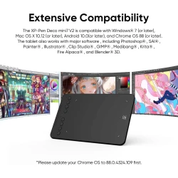 Tablette graphique XP pen Deco Mini7 V2 Android  Mac Windows