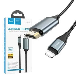 Cable Adaptateur Lightning IP vers HDMI HOCO UA15 1080P 2m pour iphone