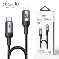 YESIDO CA182 Câble USB-C Type-c vers Iphone Lightning 27W  - 1.2m