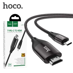 Cable Adaptateur USB-C Type-C vers HDMI Hoco UA16 4K@30hz - 2m