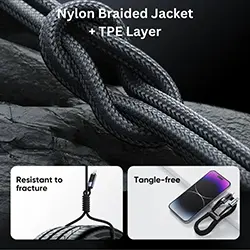 Cable de charge USB-A vers lightning iphone Joyroom S-AL012A16 2.4A LED Display 1.2m