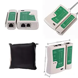 Testeur de câble réseau RJ45 RJ11 RJ12 LAN avec pochette