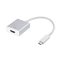 Adaptateur convertisseur Type-C USB-C vers HDMI 4K 60hz - Argent