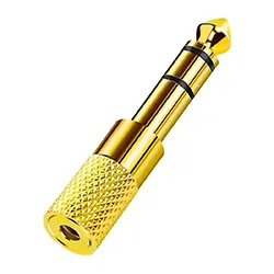 Adaptateur convertisseur Audio AUX 6.35mm Mâle vers 3.5mm femelle