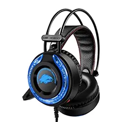 Casque Gaming filaire AUX Jack 3.5mm A5 RGB avec Microphone pour PC Smartphone