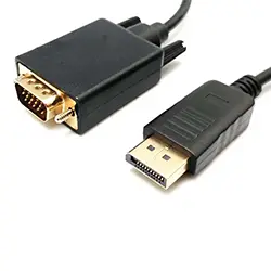 Câble Adaptateur DisplayPort DP vers to VGA FULL HD 1080P 1.8m