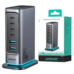 Station de charge Multi-Port GaN 65W 4 x USB-C + 2 x USB-A Joyroom JR-TCM02 1.5m