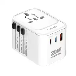 Adaptateur de voyage Universelle Multi-Prise UK EU US AU SIYOTEAM Z9 1 x USB QC3.0 + 2 x Type-C PD