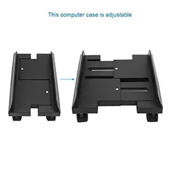 Support unité central PC Amovible Réglable avec 4 roues